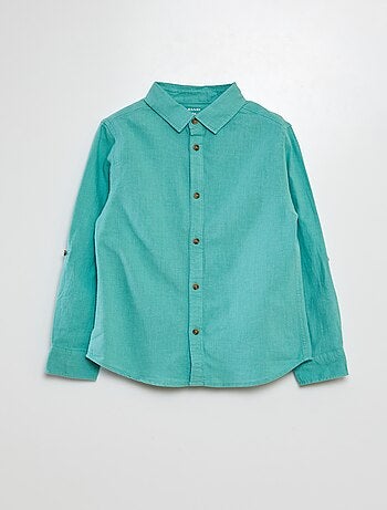 Chemise en lin mélangé