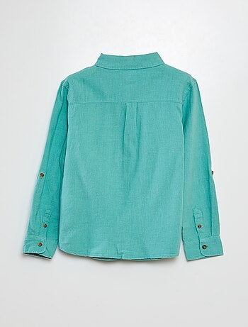 Chemise en lin mélangé