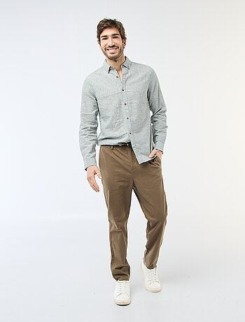 Chemise en lin mélangé
