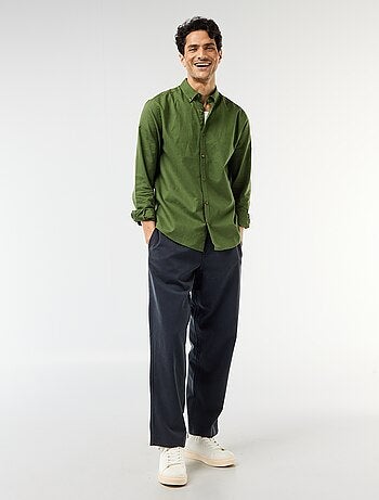 Chemise en lin mélangé