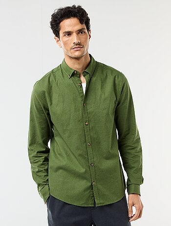 Chemise en lin mélangé