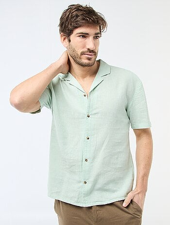 Chemise en lin mélangé