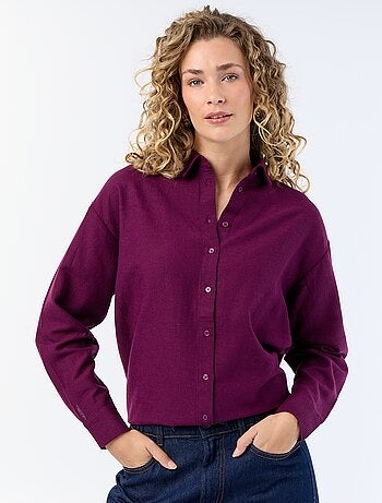 Chemise en lin mélangé