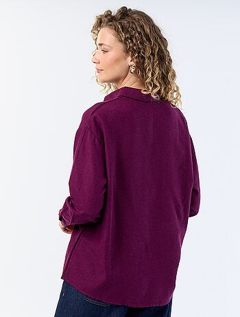 Chemise en lin mélangé
