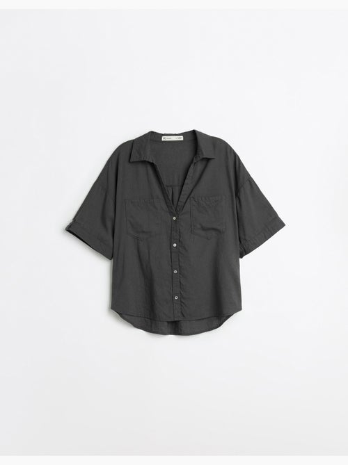 Chemise en lin, mo fashion - Kiabi
