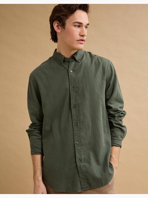 Chemise en lin, mo fashion - Kiabi