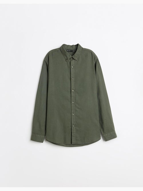 Chemise en lin, mo fashion - Kiabi