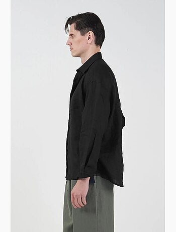 Chemise en lin oversize à boutons giesto