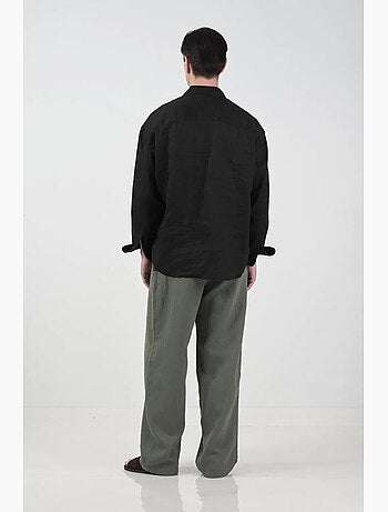 Chemise en lin oversize à boutons giesto