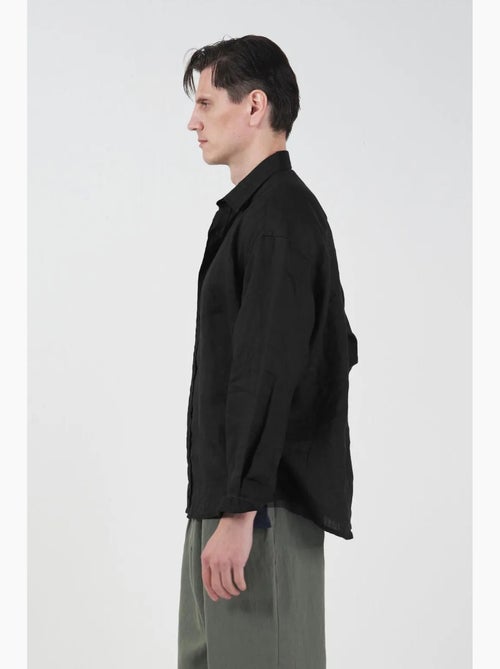 Chemise en lin oversize à boutons giesto - Kiabi Chemise en lin oversize à boutons giesto - Kiabi