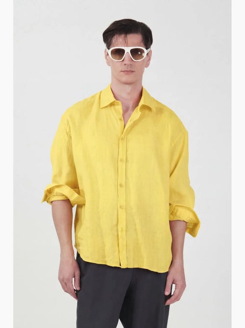 Chemise en lin oversize pour homme giesto - Kiabi