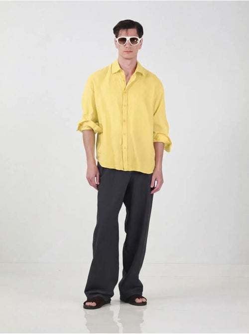 Chemise en lin oversize pour homme giesto - Kiabi
