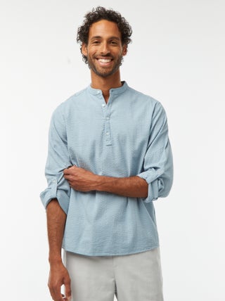 Chemise en maille gaufrée