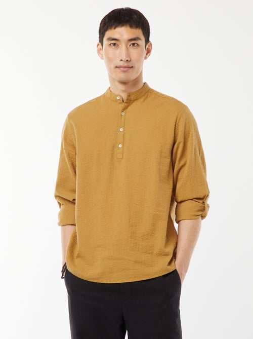 Chemise en maille gaufrée - Kiabi