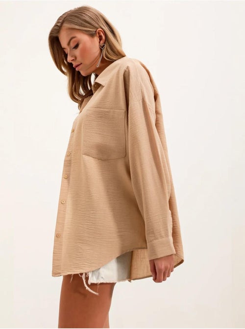 Chemise en mélange de lin avec fermeture à boutons bdart - Kiabi