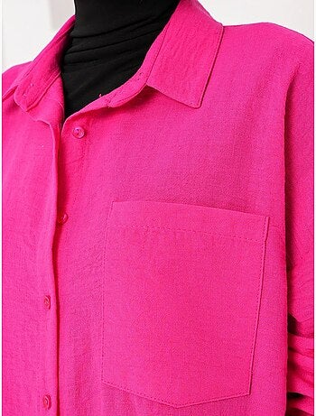 Chemise en mélange de lin avec fermeture à boutons bdart
