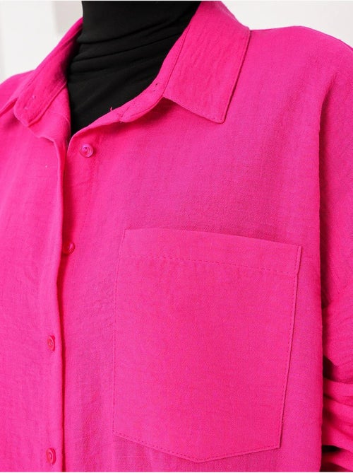 Chemise en mélange de lin avec fermeture à boutons bdart - Kiabi Chemise en mélange de lin avec fermeture à boutons bdart - Kiabi