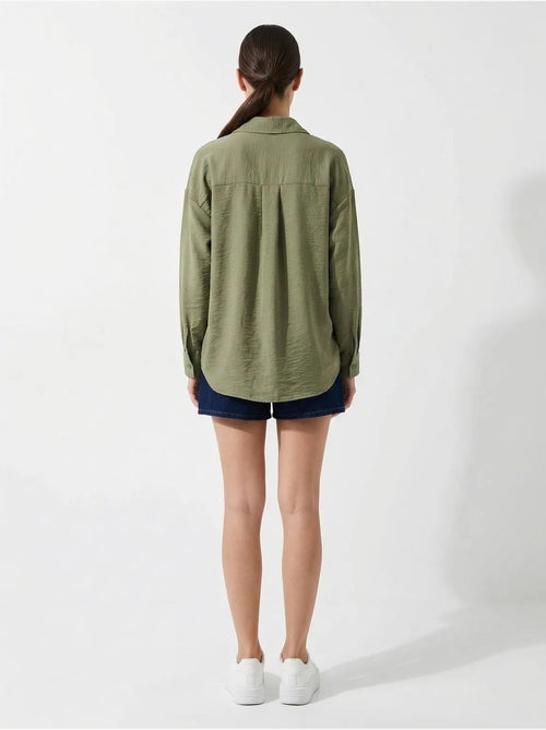 Chemise en mélange de lin avec fermeture à boutons bdart - Kiabi