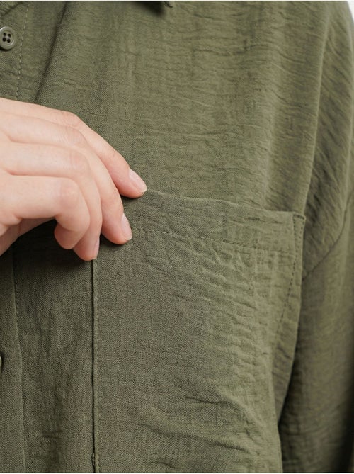 Chemise en mélange de lin avec fermeture à boutons bdart - Kiabi