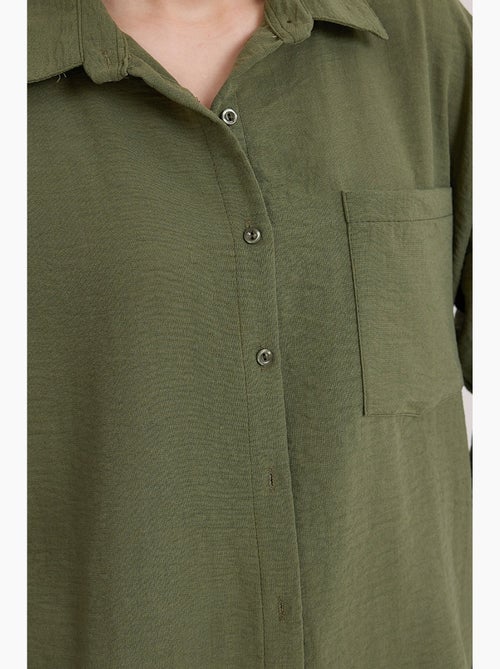 Chemise en mélange de lin avec fermeture à boutons bdart - Kiabi