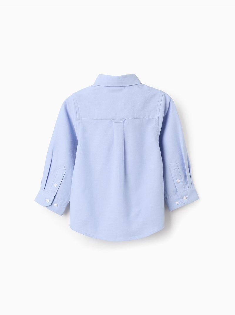 Chemise en Oxford de Coton Bleu clair - Kiabi