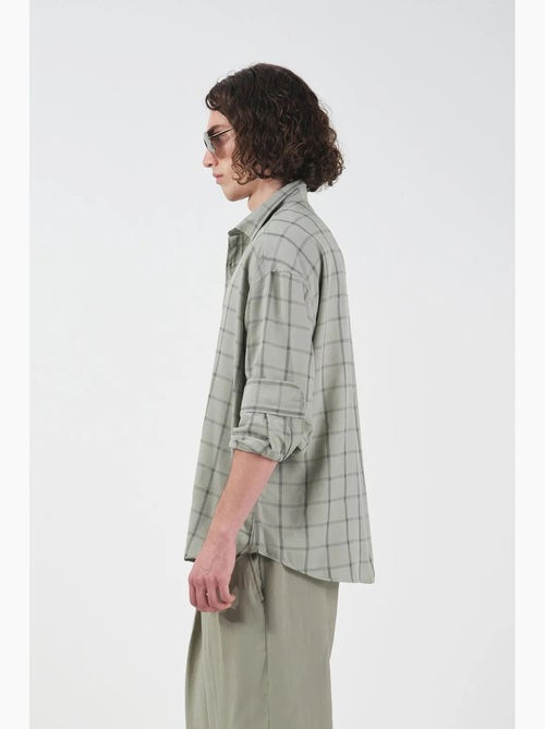 Chemise en popeline à carreaux oversize giesto - Kiabi Chemise en popeline à carreaux oversize giesto - Kiabi