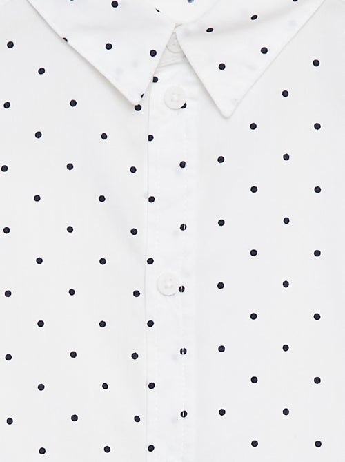 Chemise en popeline à manches longues - Kiabi