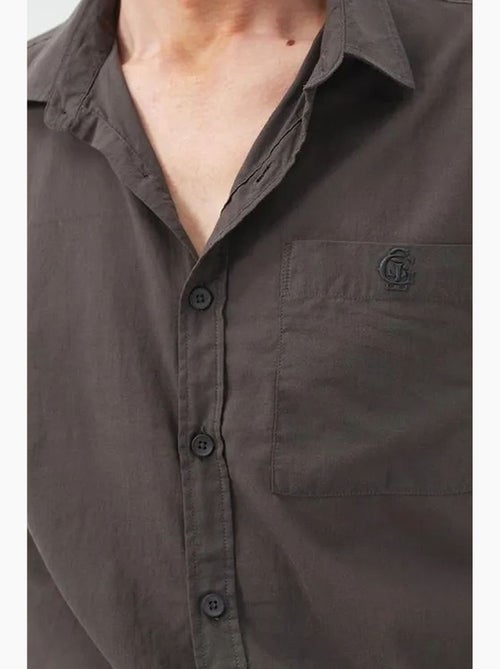 Chemise en popeline à manches longues coupe régulière giesto - Kiabi Chemise en popeline à manches longues coupe régulière giesto - Kiabi