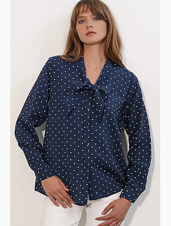 Chemise en popeline à pois bdart