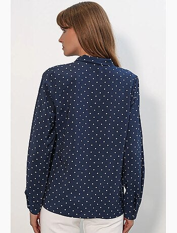 Chemise en popeline à pois bdart