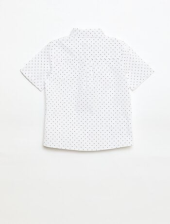 Chemise en popeline avec nœud papillon