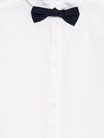 Chemise en popeline avec nœud papillon