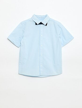 Chemise en popeline avec nœud papillon