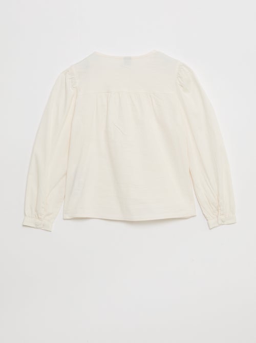 Chemise en popeline avec ouverture aimantée - SO Easy - Kiabi