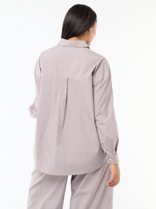 Chemise en popeline - Kiabi