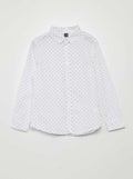 Chemise en popeline Blanc - Kiabi