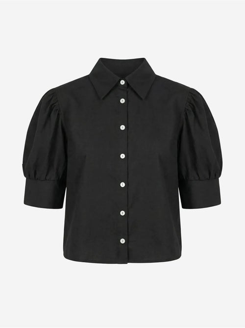 Chemise en popeline boutonnée à col chemise my fashion - Kiabi