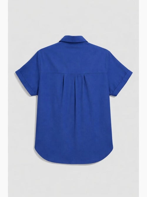 Chemise en popeline coupe slim avec poche mixray - Kiabi