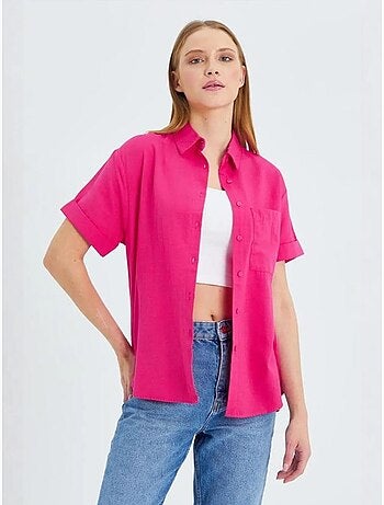Chemise en popeline coupe slim avec poche mixray