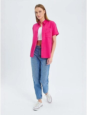 Chemise en popeline coupe slim avec poche mixray