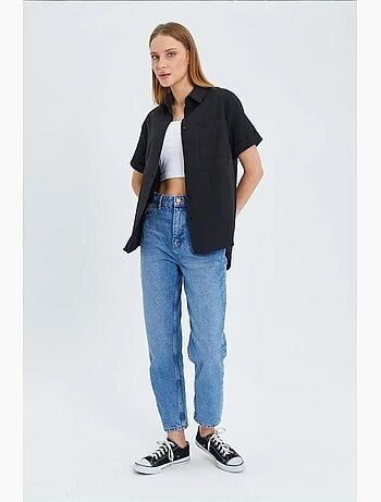 Chemise en popeline coupe slim avec poche mixray