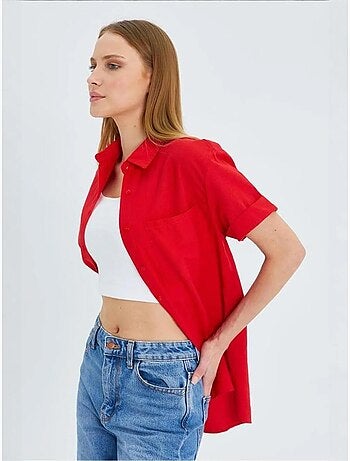 Chemise en popeline coupe slim avec poche mixray