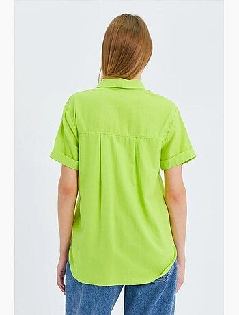 Chemise en popeline coupe slim avec poche mixray