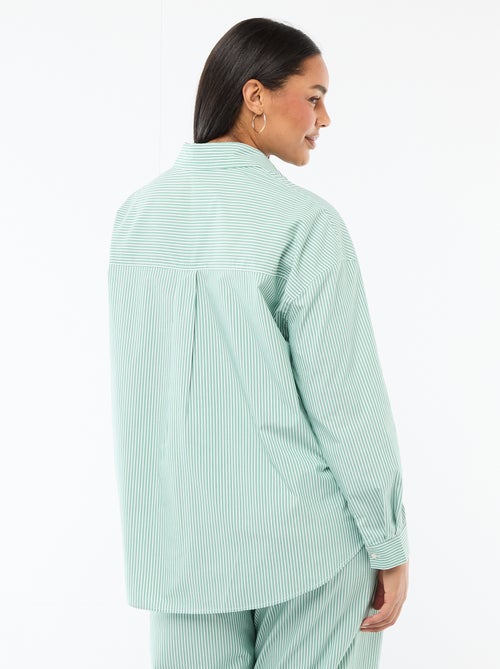 Chemise en popeline - Kiabi