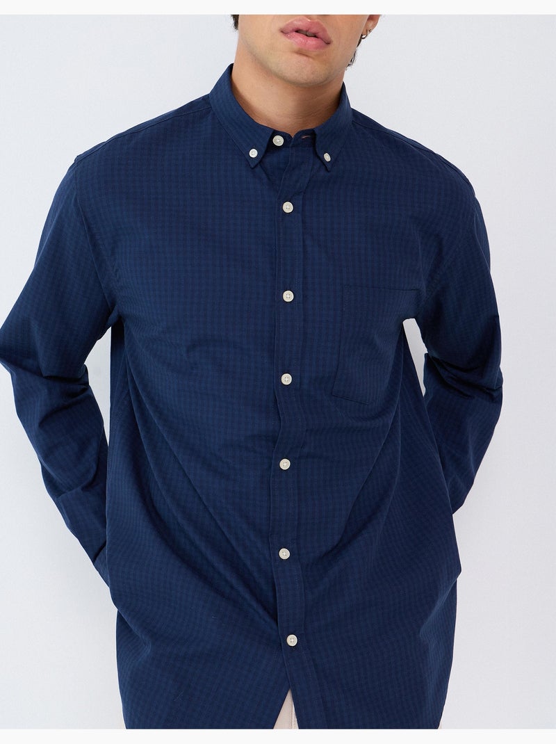 Chemise en poplin, mo fashion Bleu - Kiabi