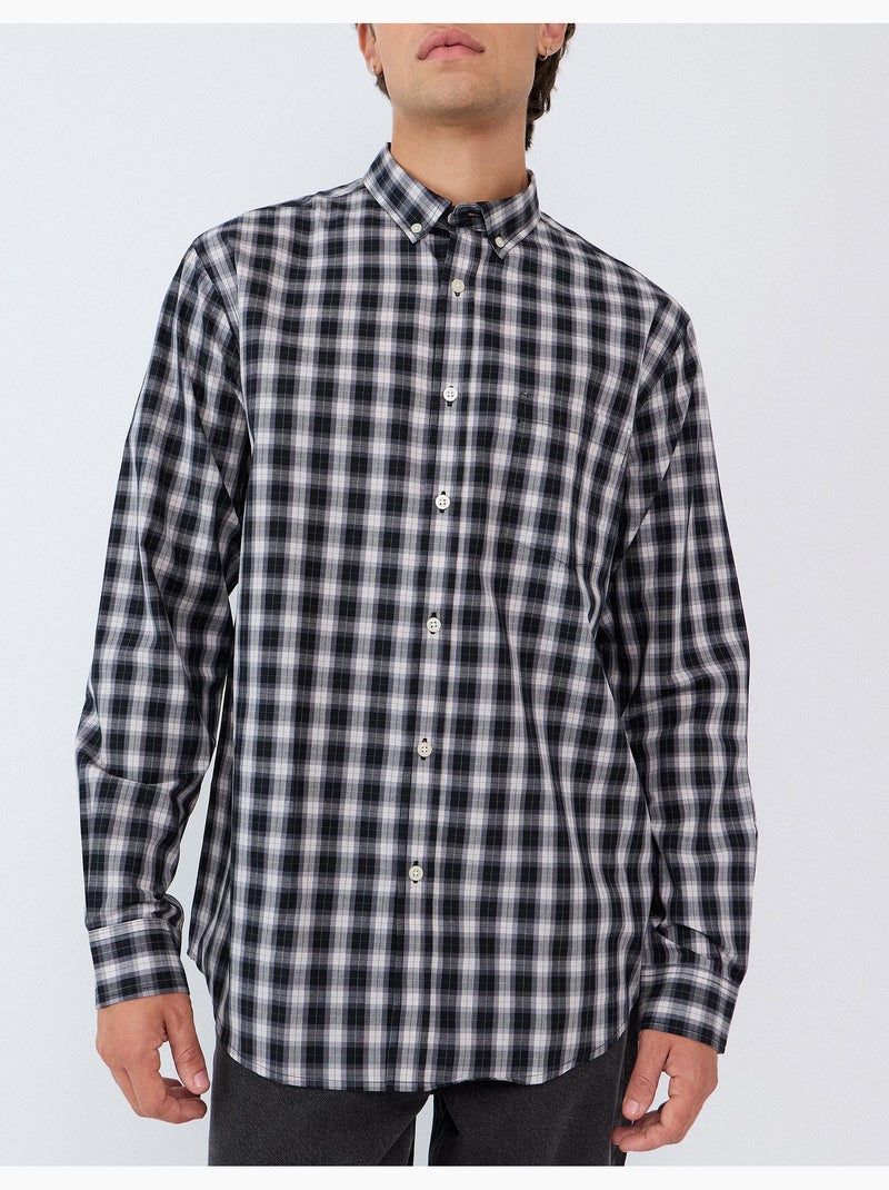Chemise en poplin, mo fashion Gris - Kiabi