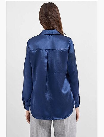 Chemise en satin tissé à boutons bdart