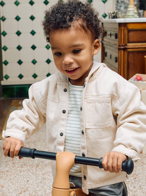 Chemise en twill à capuche - Kiabi