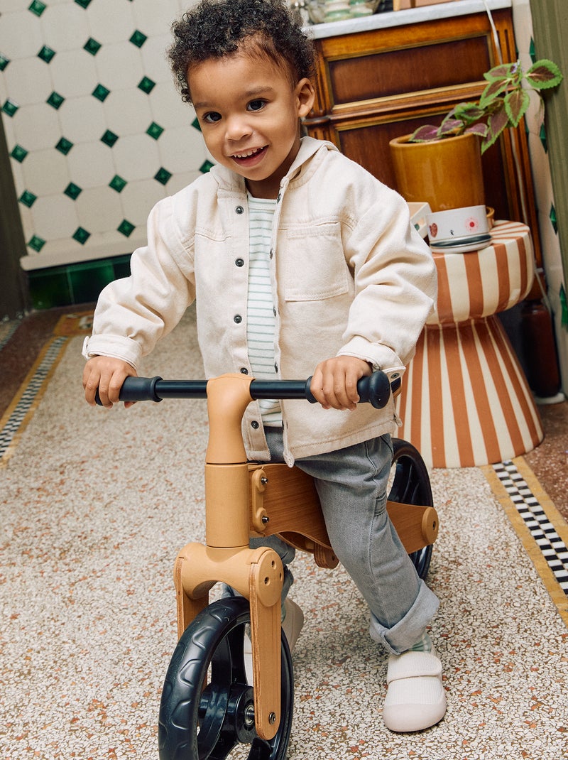 Chemise en twill à capuche Blanc - Kiabi