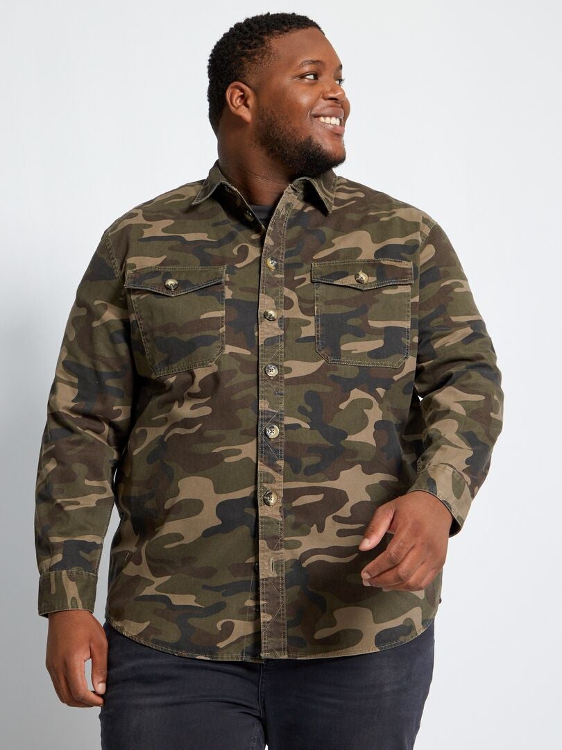 T-shirt Camouflage Brandit 100% Coton - Style Armée Allemande - Taille S à 7XL - Neuf Avec étiquettes